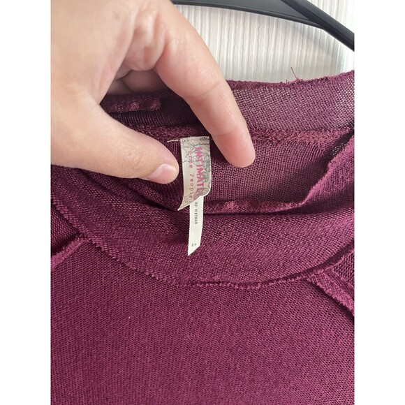 Intimately Free People Women's Long Sleeve Top Size Small Sheer Romantic Sexy - Picture 4 of 8